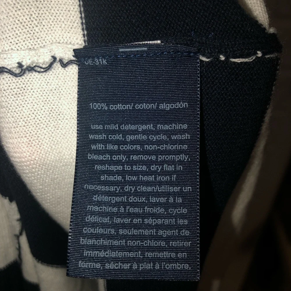Tommy Hilfiger M Blue White Stripe Light Sweater NWT NEW - Picture 6 of 6